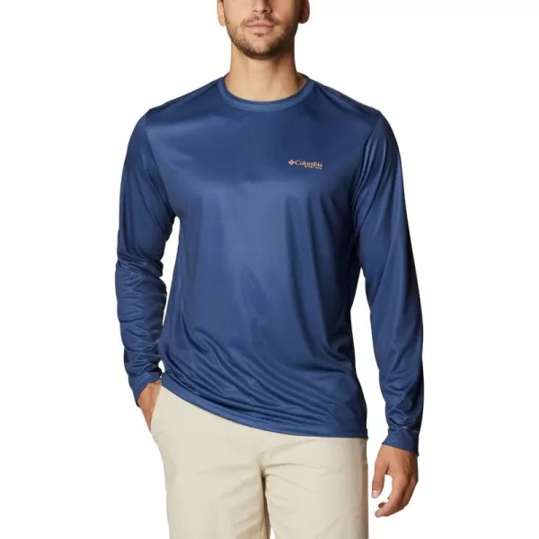 imageColumbia Mens PFG Terminal Tackle Fish Flag Long Sleeve Fishing ShirtCarbonSolarize