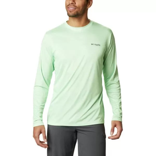 imageColumbia Mens PFG Terminal Tackle Fish Flag Long Sleeve Fishing ShirtKey WestEmerald Green