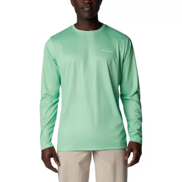 imageColumbia Mens PFG Terminal Tackle Fish Flag Long Sleeve Fishing ShirtOcean MintOcean Blue Offshore Slam