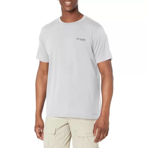 imageColumbia Mens PFG Triangle Fill Tech Tee Short SleeveCool GreyPfg Elements Graphic