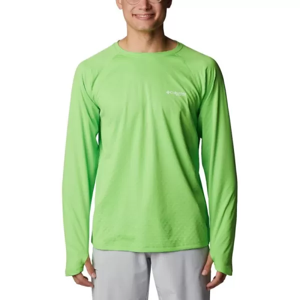 imageColumbia Mens PFG Zero Rules Ice Long Sleeve ShirtGreen Mamba