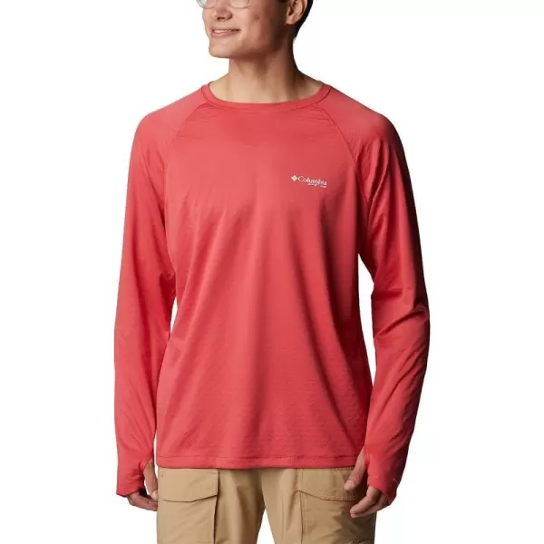 imageColumbia Mens PFG Zero Rules Ice Long Sleeve ShirtSunset Red