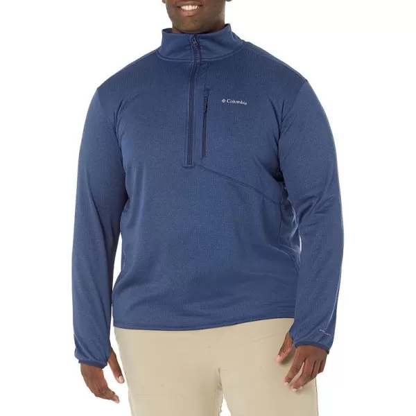 imageColumbia Mens Park View Fleece Half ZipCollegiate Navy Heather  Legacy