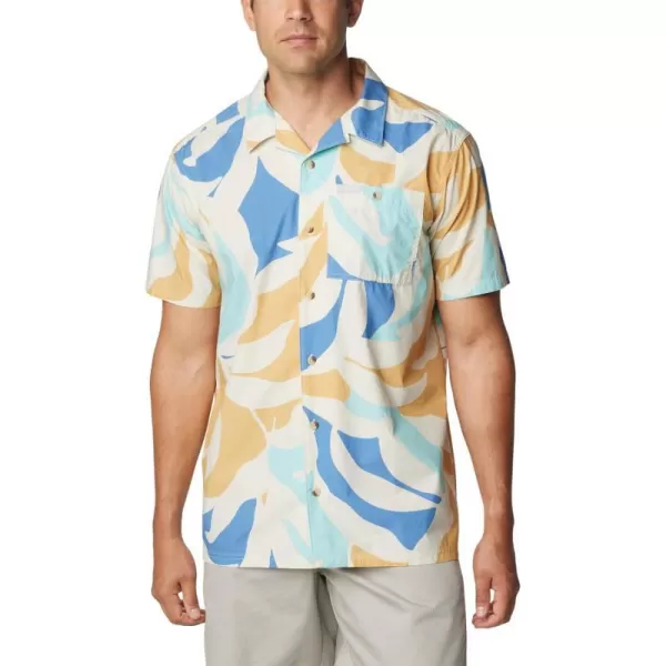 imageColumbia Mens Pine Canyon Short SleeveChalk Floristic