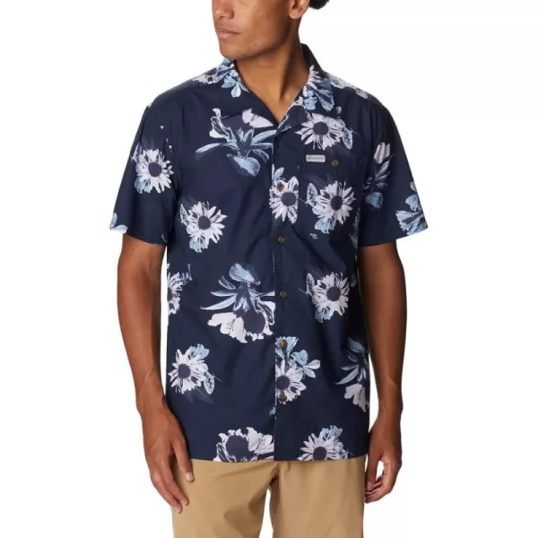 imageColumbia Mens Pine Canyon Short SleeveCollegiate Navy Staycation