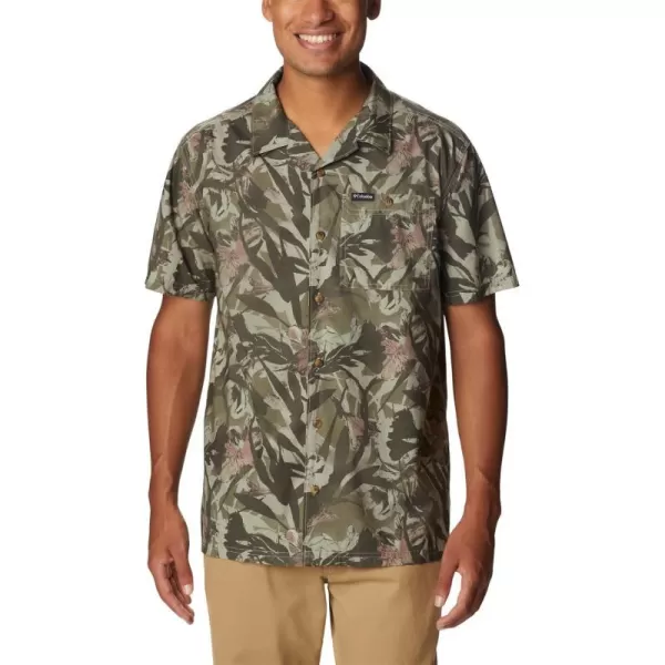 imageColumbia Mens Pine Canyon Short SleeveStone Green Floriculture