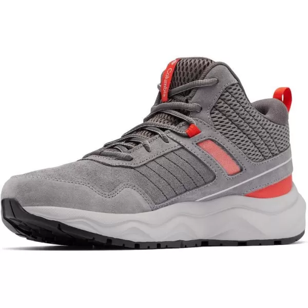 imageColumbia Mens Plateau Venture Mid Hiking ShoeTitainium Grey SteelFiery Red