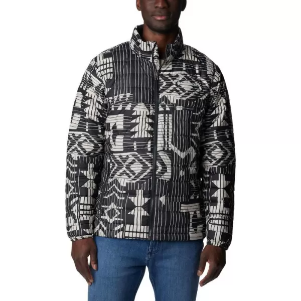 imageColumbia Mens Powder Lite JacketBlack Passages Print