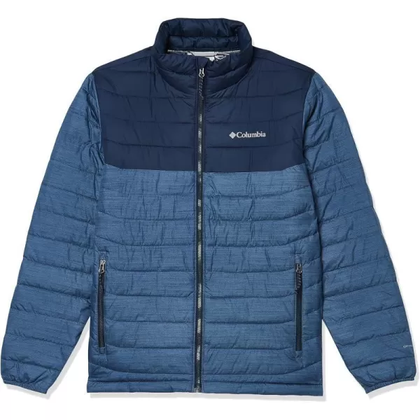 imageColumbia Mens Powder Lite JacketDark Mountain HeatherCollegiate Navy