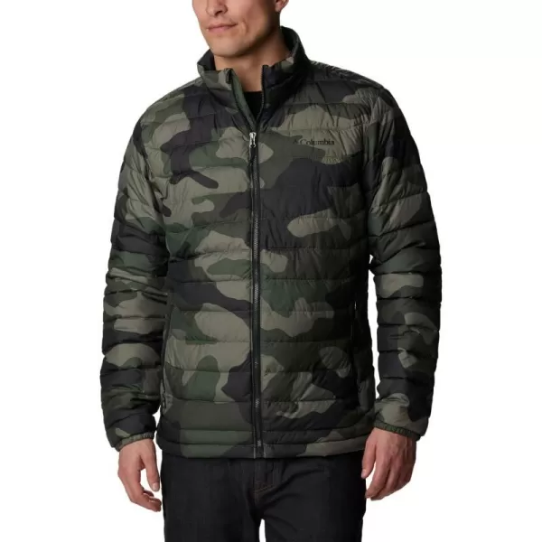 imageColumbia Mens Powder Lite JacketStone Green Mod Camo Print
