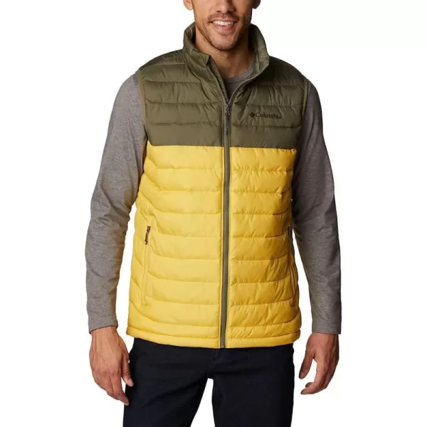 imageColumbia Mens Powder Lite VestGolden NuggetStone Green