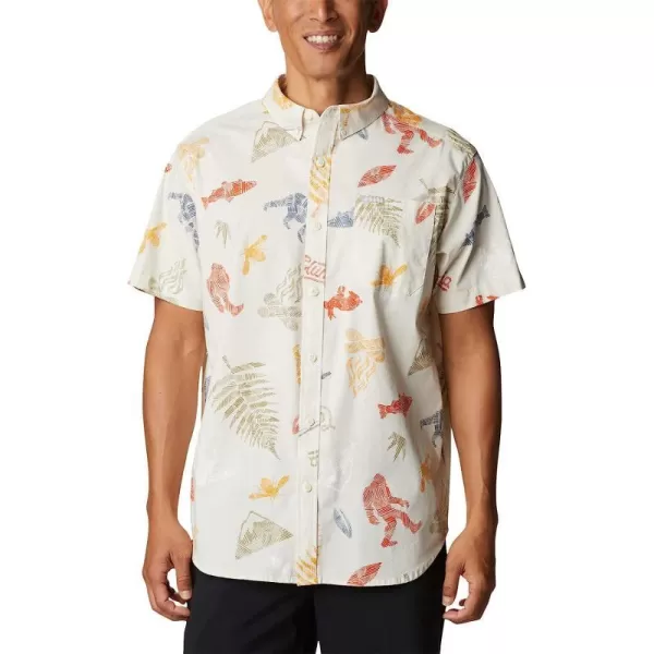 imageColumbia Mens Rapid Rivers Printed Short Sleeve ShirtChalk Wanderlandia