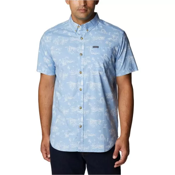 imageColumbia Mens Rapid Rivers Printed Short Sleeve ShirtJet Stream Park Trip