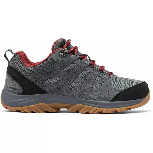 imageColumbia Mens Redmond Iii Waterproof Hiking ShoeTi Grey SteelMarsala Red
