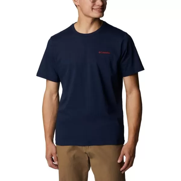 imageColumbia Mens Rockaway River Country Short Sleeve TeeCollegiate NavyFun With Flags Graphic