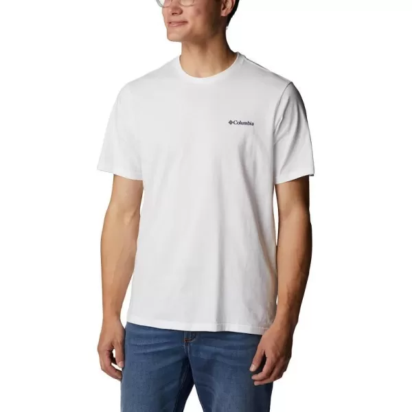imageColumbia Mens Rockaway River Country Short Sleeve TeeWhiteTreestriped Flag Graphic