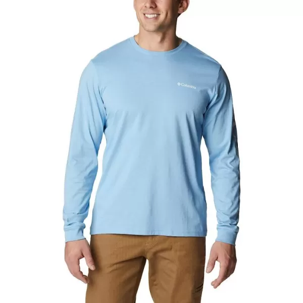 imageColumbia Mens Rockaway River Graphic Long Sleeve TeeJet StreamCsc Stars Stripes Graphic