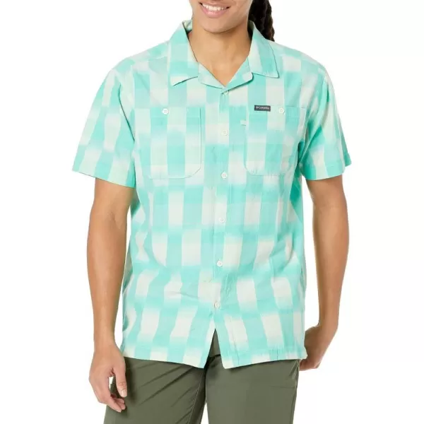 imageColumbia Mens Scenic Ridge Short SleeveIce Green Ikat