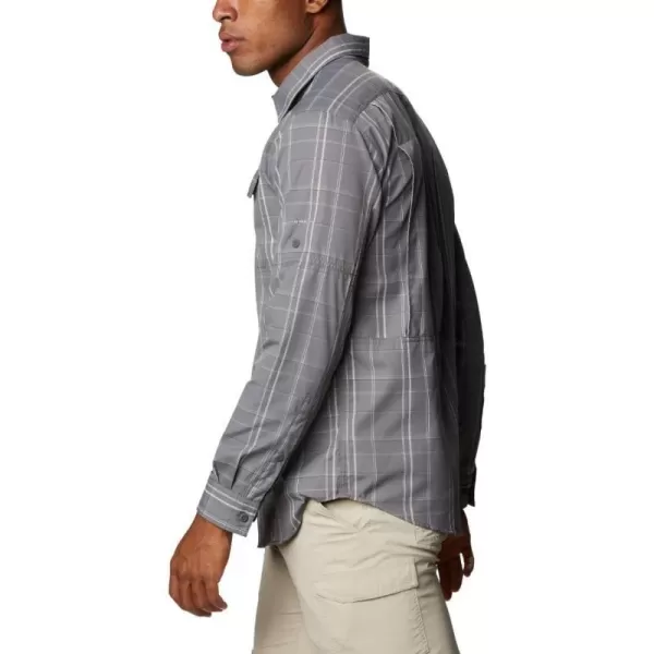 imageColumbia Mens Silver Ridge 20 Plaid Long Sleeve ShirtCity Grey Grid Plaid