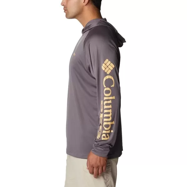 imageColumbia Mens Standard Terminal Tackle HoodieCity GreyCocoa Butter Logo