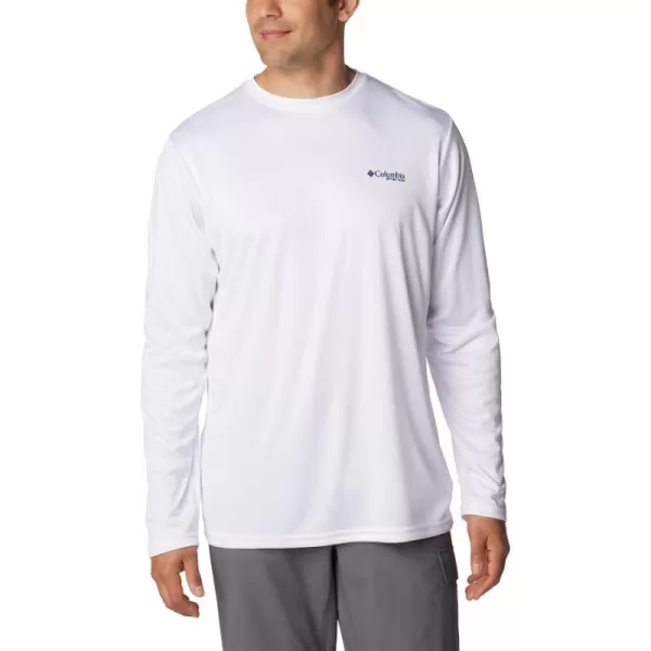 imageColumbia Mens Standard Terminal Tackle PFG Hooks Fill Long SleeveWhiteCollegiate Navy Pfg Proud