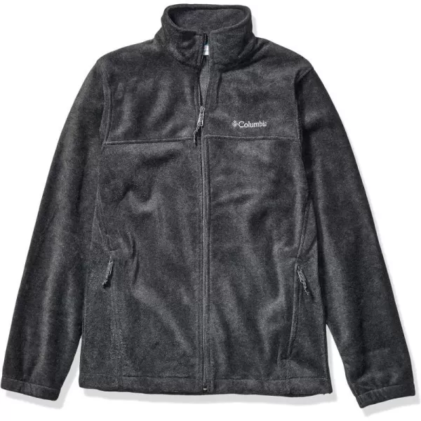 imageColumbia Mens Steens Mountain 20 Full Zip Fleece JacketCharcoal HeatherRed Element