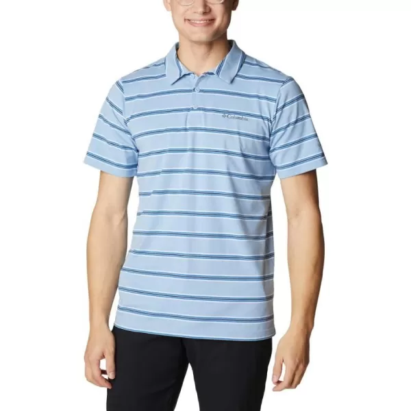 imageColumbia Mens Sun Trek PoloJet Stream Scattered Stripe