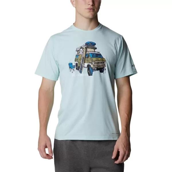 imageColumbia Mens Sun Trek Short Sleeve Graphic TeeIcy MornH2o Fanatic Graphic