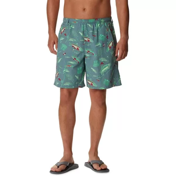 imageColumbia Mens Super Backcast Water ShortMetal Midwest Bounty Print