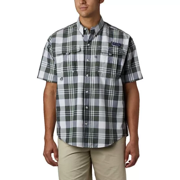 imageColumbia Mens Super Bahama Short Sleeve ShirtBlack Multi Plaid