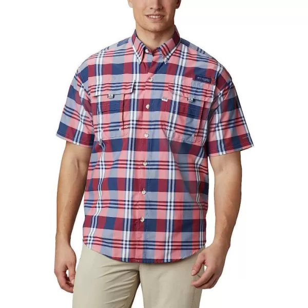 imageColumbia Mens Super Bahama Short Sleeve ShirtCarbon Multi Plaid