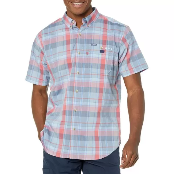 imageColumbia Mens Super Bonefish Short Sleeve ShirtAgate Blue Multi Madras