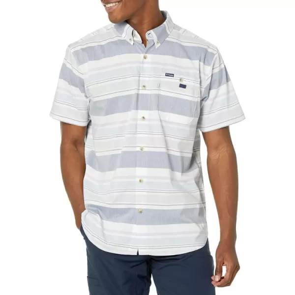 imageColumbia Mens Super Bonefish Short Sleeve ShirtCarbon Reel Stripe
