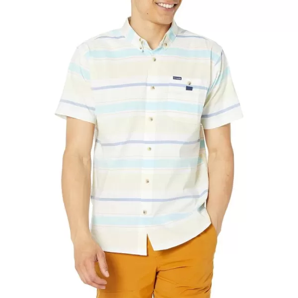 imageColumbia Mens Super Bonefish Short Sleeve ShirtCocoa Butter Reel Stripe