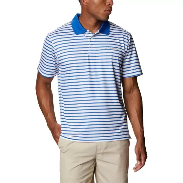 Vivid Blue/White Stripe