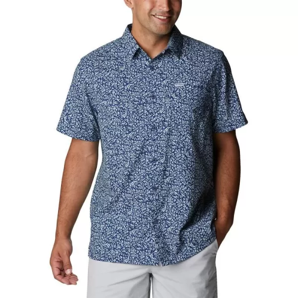 imageColumbia Mens Super Slack Tide Camp ShirtCarbon Deepsea Medley