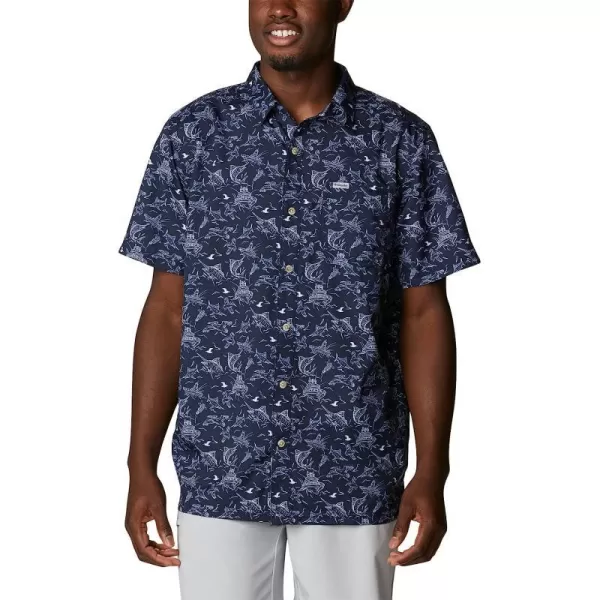 Collegiate Navy Small Mighty Marlins Print