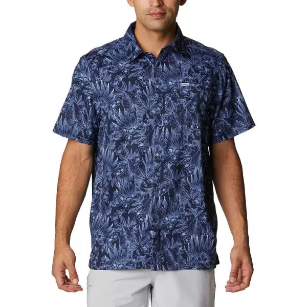 Collegiate Navy Tropic Pen Print