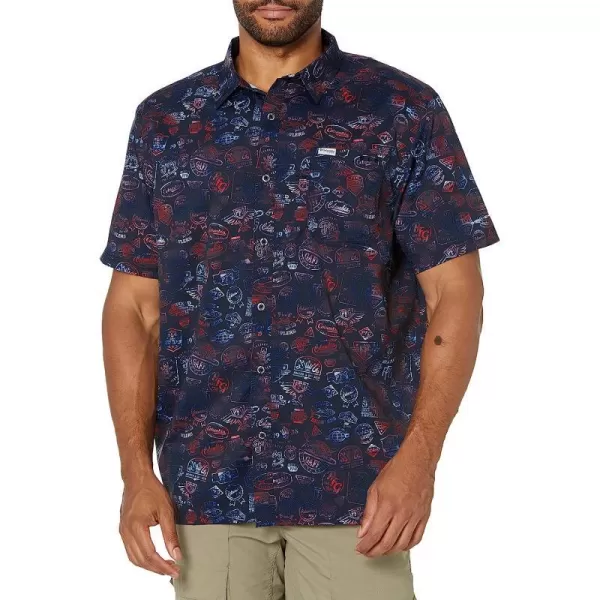 Collegiate Navy Tye Dye Print