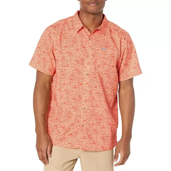 imageColumbia Mens Super Slack Tide Camp ShirtLight Coral Tallyfish