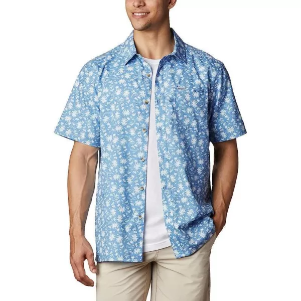 imageColumbia Mens Super Slack Tide Camp ShirtSkyler Marlin Palms Print