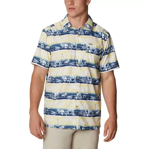 imageColumbia Mens Super Slack Tide Camp ShirtSun Glow Ombre Fish Stripe
