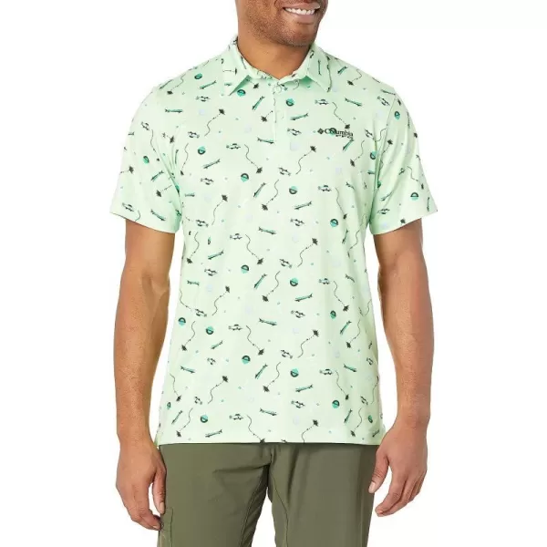 imageColumbia Mens Super Slack Tide Stretch PoloKey West Boozy Bobbers