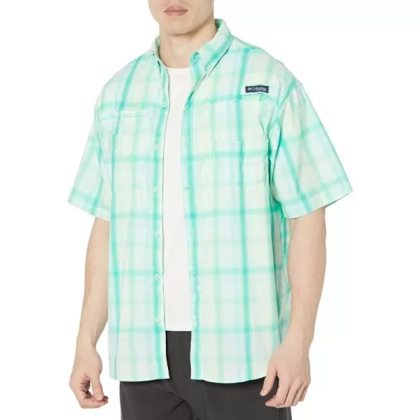 imageColumbia Mens Super Tamiami Short Sleeve ShirtKey West Blur Check