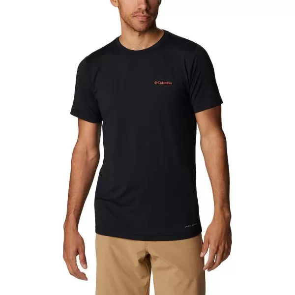 imageColumbia Mens Tech Trail Graphic TeeBlackLocal Script Back