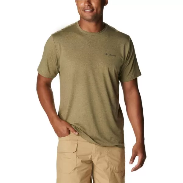 imageColumbia Mens Tech Trail Graphic TeeSavory HeatherOff Grid Graphic
