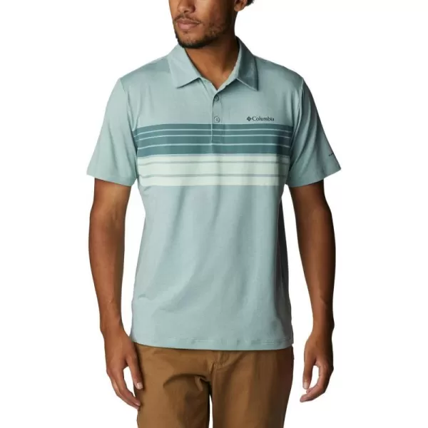 imageColumbia Mens Tech Trail Novelty PoloNiagara Heather Stripe