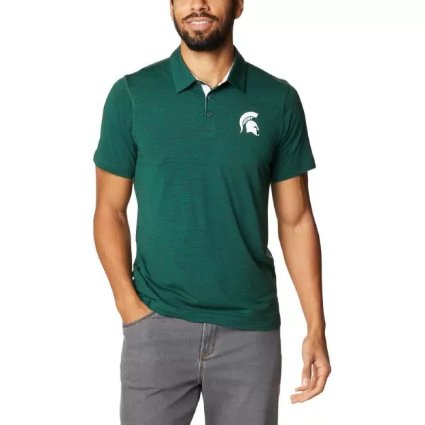 imageColumbia Mens Tech Trail PoloMichigan State Spartans Ms  Spruce