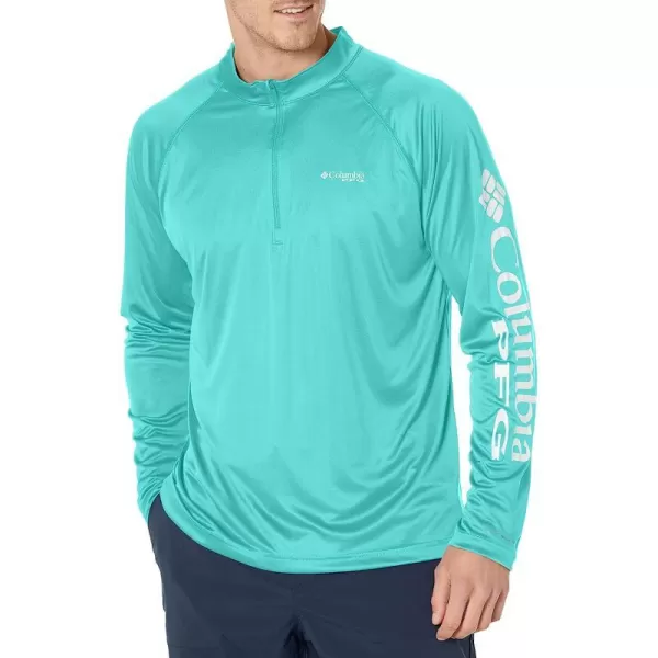 imageColumbia Mens Terminal Tackle 14 ZipDolphinWhite Logo