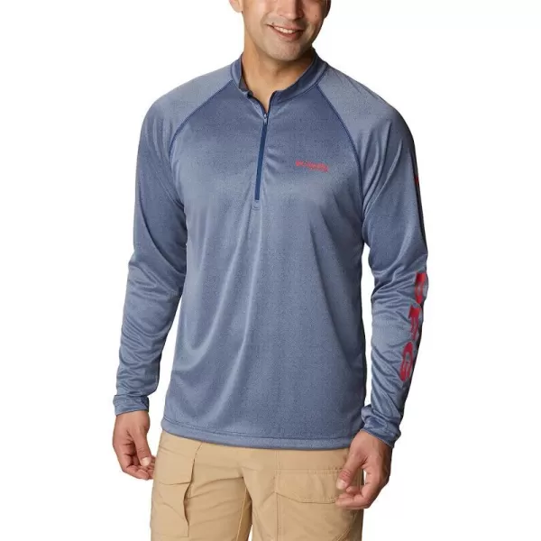 Carbon Heather/Red Spark Logo